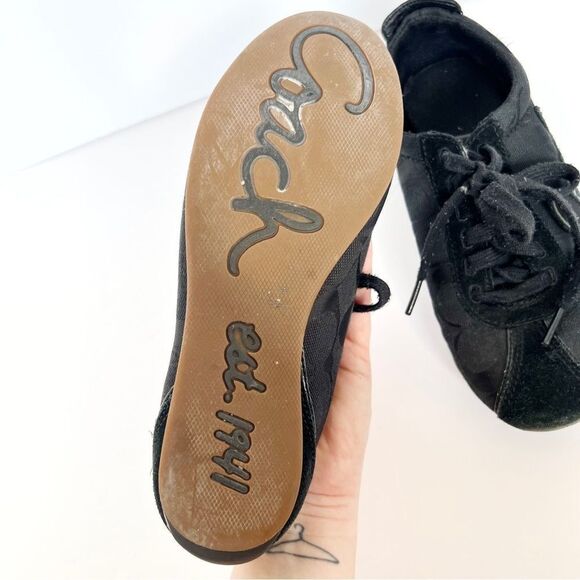 Coach Black Lace Up Sneaker “Devin” - Picture 5 of 6